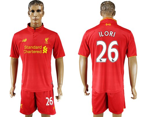 Liverpool #26 Ilori Red Home Soccer Club Jersey - Click Image to Close
